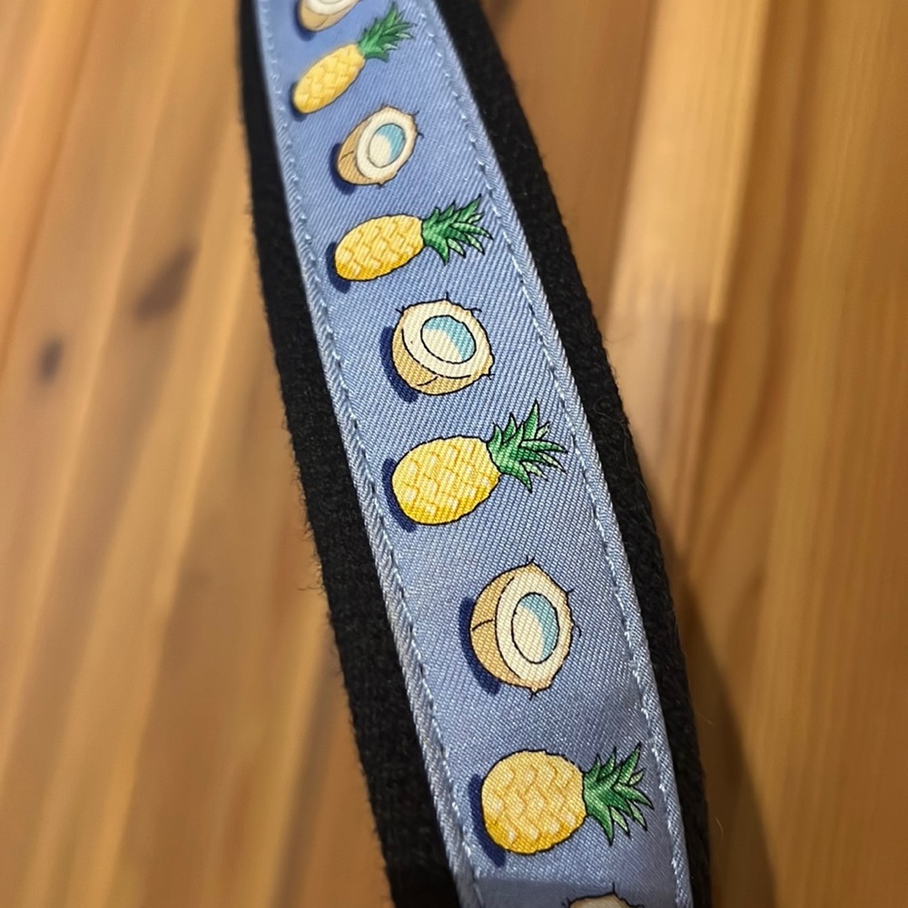 Vineyard Vines Coconut & Pineapple Cotton Summer Belt Size 42 NWOT